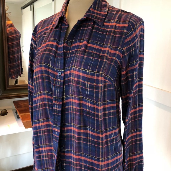Lucky Brand plaid button down - Picture 2 of 4